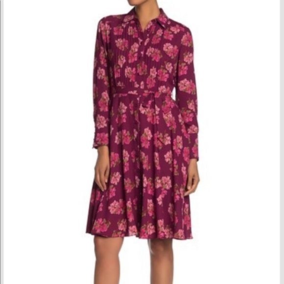 Nanette Lepore Floral Pink Dress - Picture 1 of 8